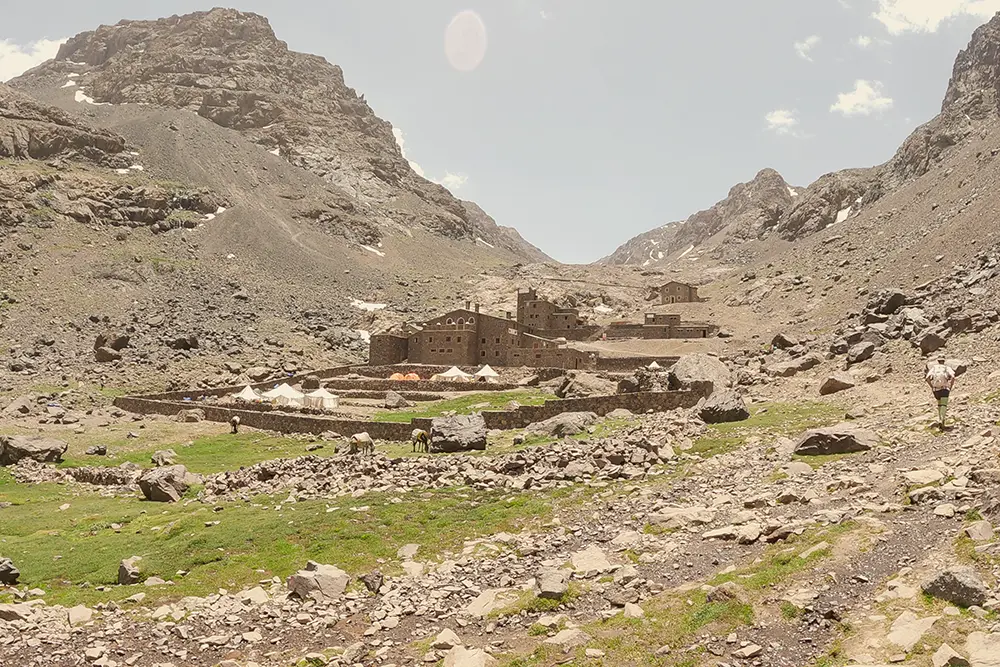 The refuge of Toubkal Mountain