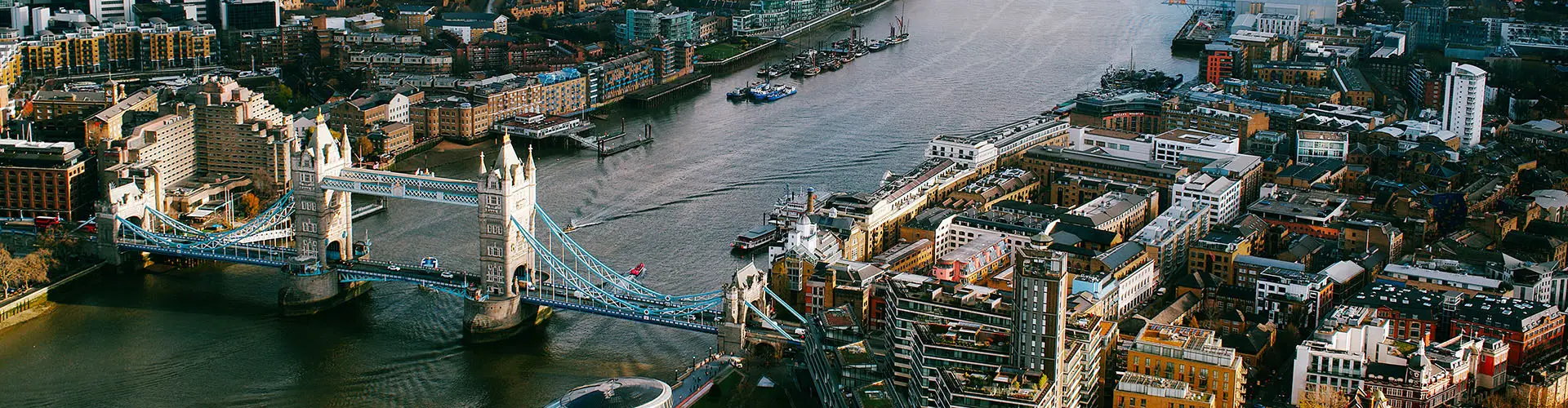 London seen from the sky