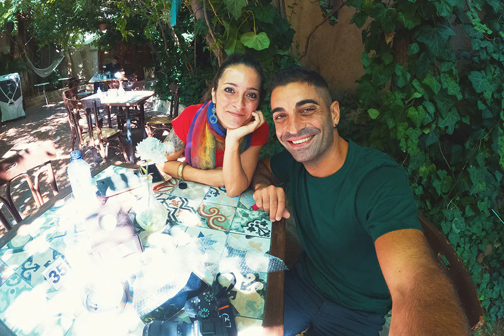 Couple in a bar of Amman