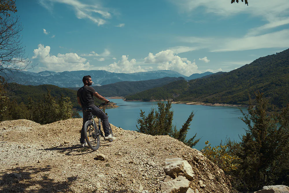 Lake Bovilla in Albania